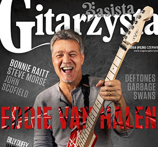 EVH on the cover of Gitarzysta magazine (Poland)